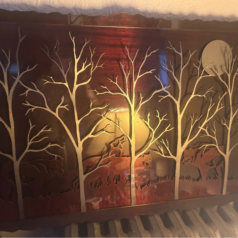 Rustic Forest Metal Wall Art Decor